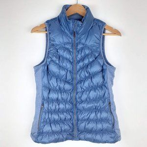 Lightweight Down Insulated Puffer Vest Size M. Blue Quilted Womans by Tangerine